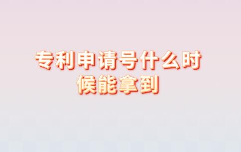 專利申請(qǐng)?zhí)柺裁磿r(shí)候能拿到